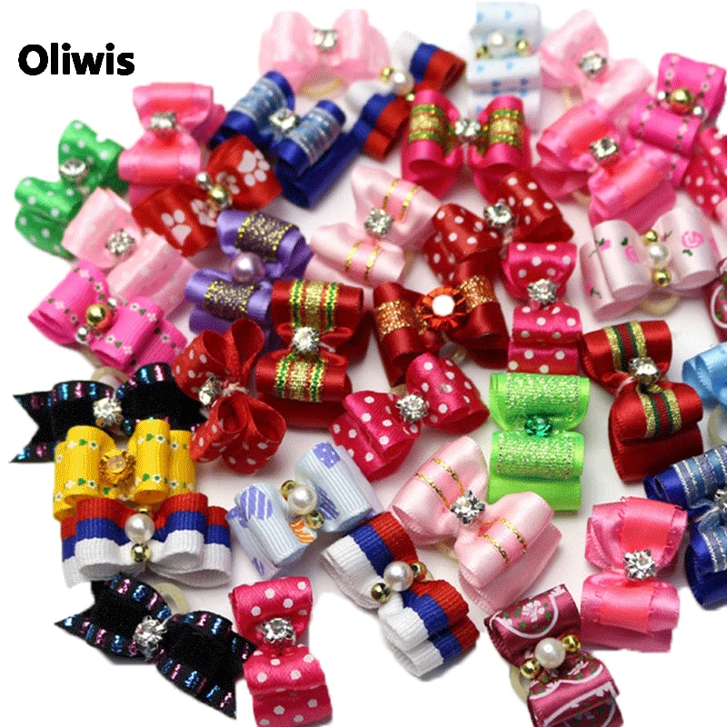 Головной убор для домашних питомцев аксессуары груминга собак цветов кошек Shih Tzu