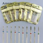 Фреза для маникюра, алмазная, 10 шт.компл.