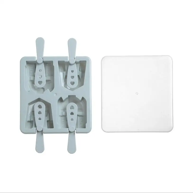 Форма для мороженого с мультяшным рисунком кухонный поднос 4 отверстиями и