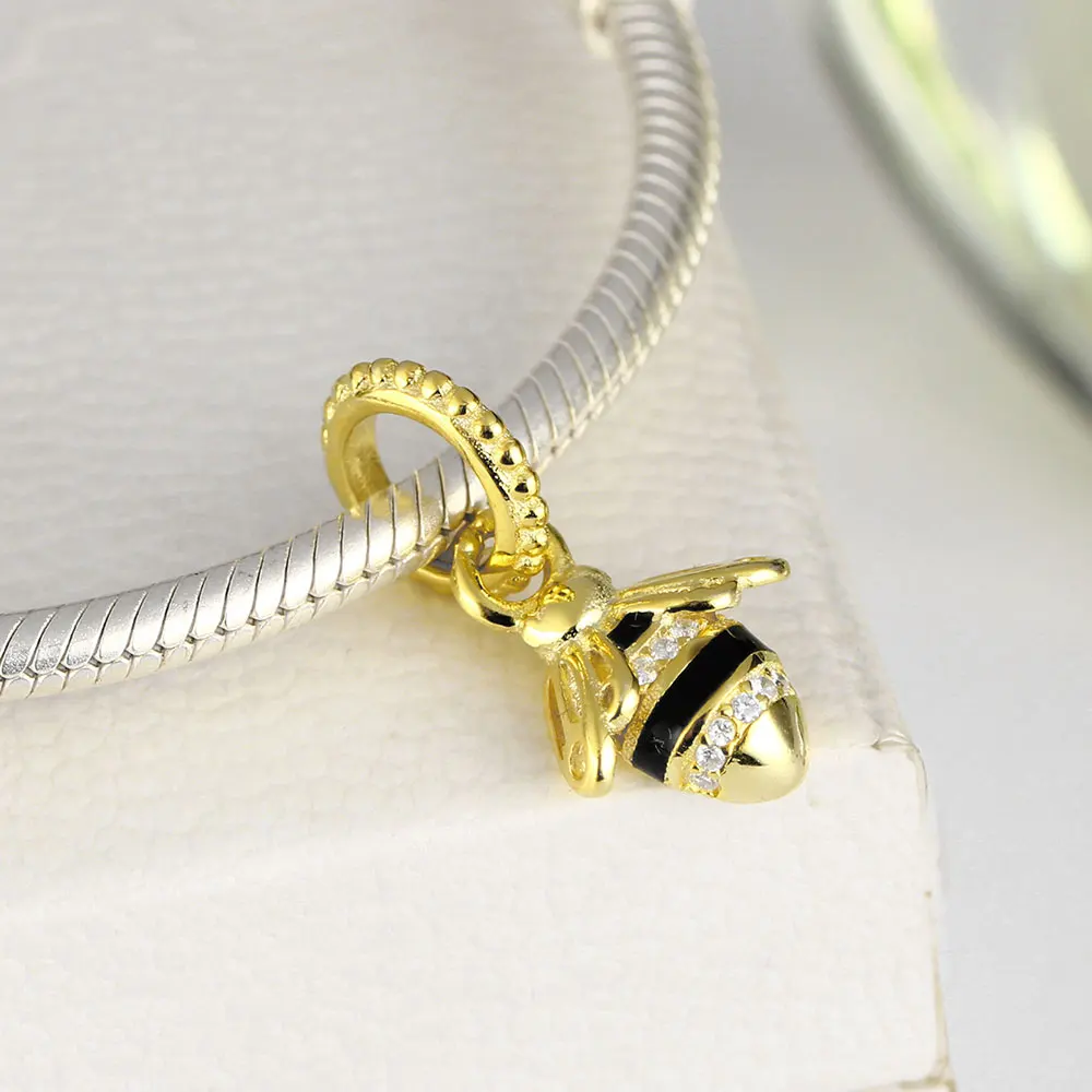 Женский браслет из серебра 2018 пробы с Пчелой | Украшения и аксессуары