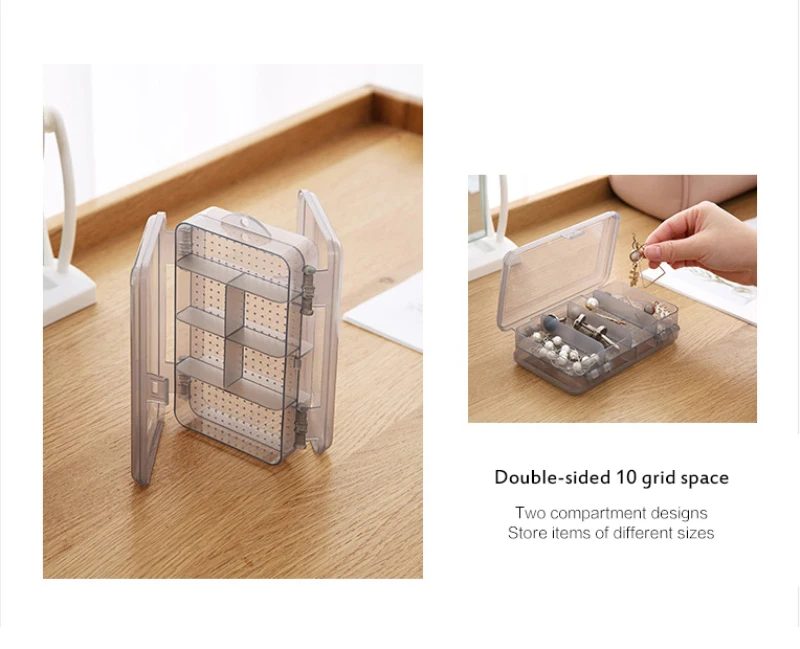 Двухслойная 10 отсек для хранения ювелирных изделий ящик утолщенный подвесной