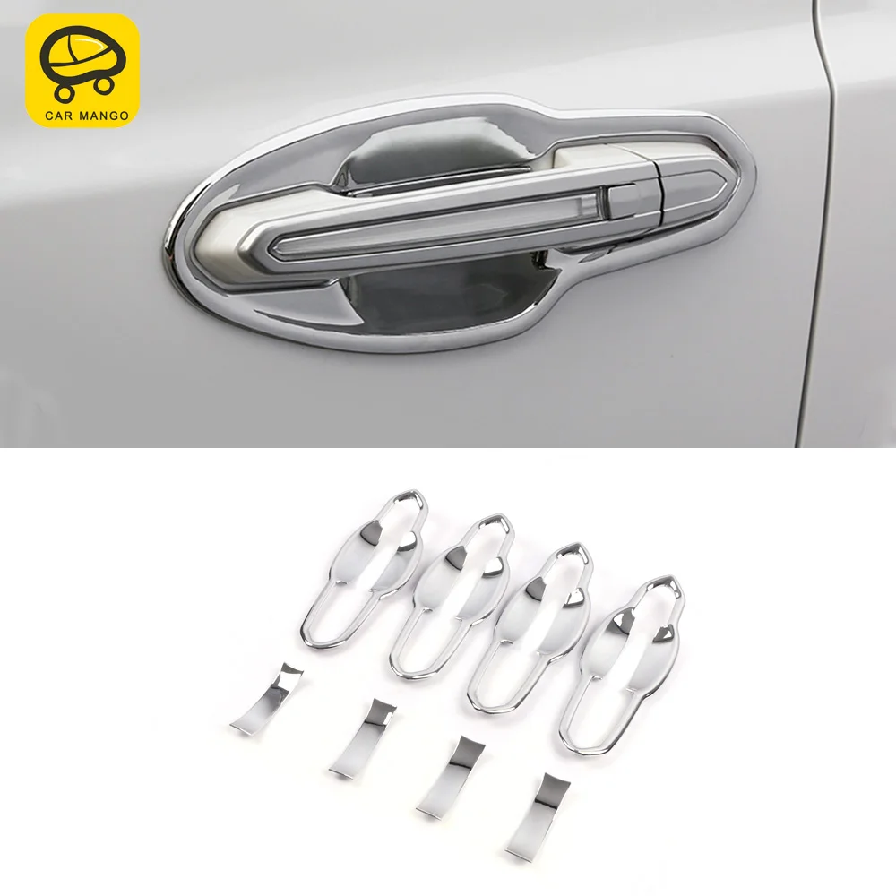 

CarMango автомобильные аксессуары дверь окантовка ручки хромированная крышка рамка наклейка внешняя отделка молдинги для Cadillac XT6 2019 2020