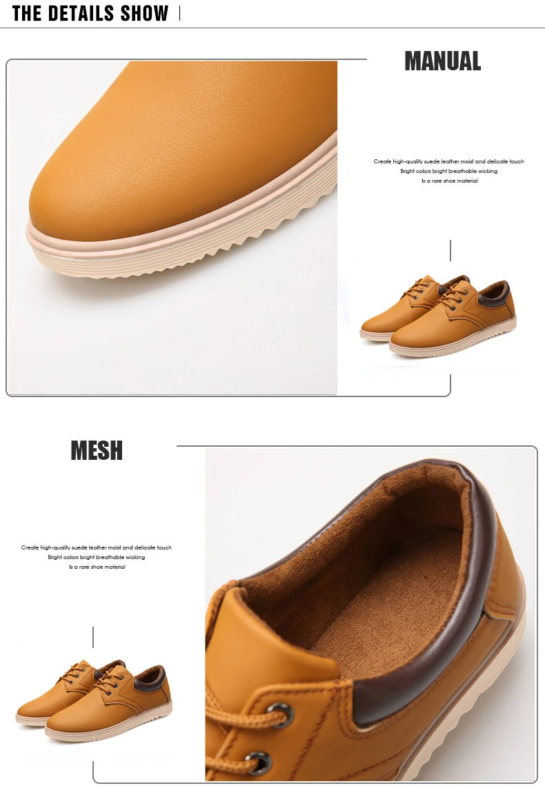 New Leather Shoes Men's Flats Oxfords Fashion Design Men Causal Lace-Up For Sneaker Oxford | Обувь
