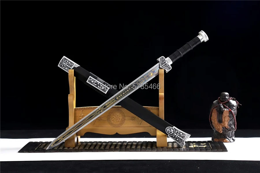 Китайский Меч кунгфу Дао синий 1095 высокомарганцевый стальной острый меч Хань