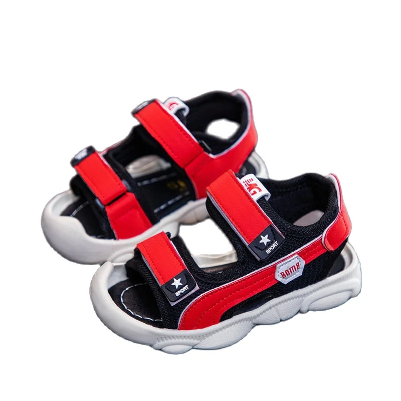

Summer New Canvas Sandals Boys Girls Sandals Solid Color Soft Soled Anti-Slip Children Kids Shoes Summer Beach Sandals