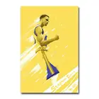 Яркая шелковая ткань Стефен Карри, Баскетбол Star, декоративная наклейка