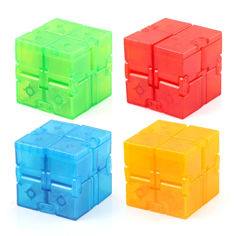 Children Adult Decompression Toy Infinity Magic Cube Square Puzzle Toys Relieve Stress Funny Hand Game Four Corner Maze | Игрушки и