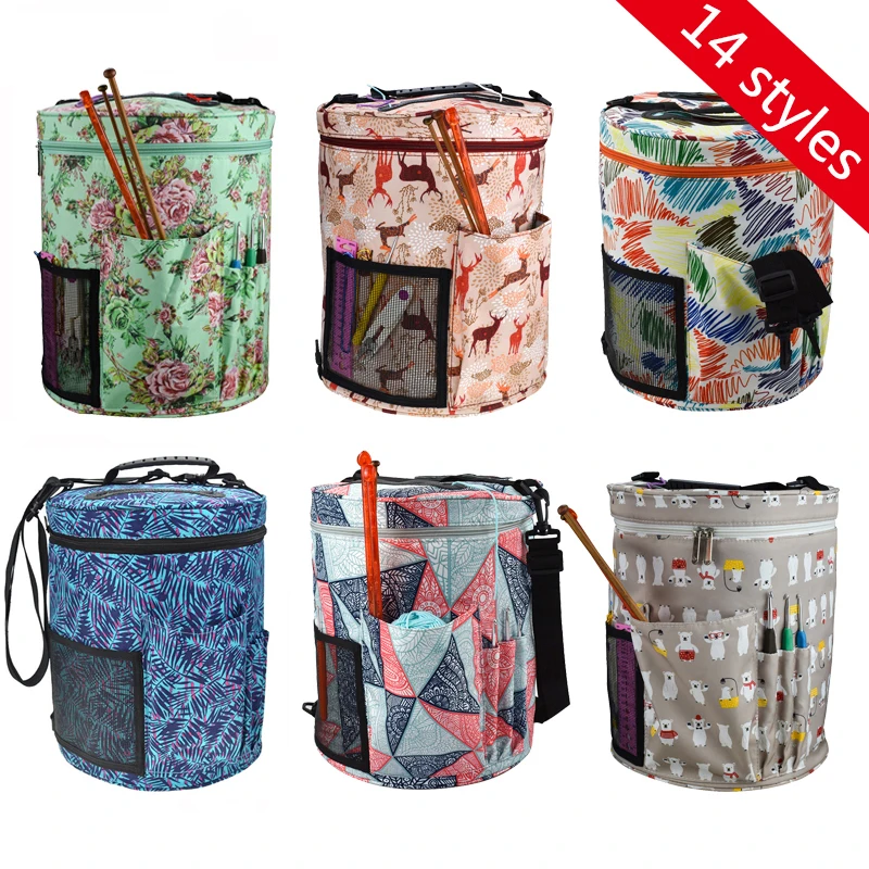 Сумка для вязания сумка-Органайзер шерстяных крючков набор шитья вязаных игл