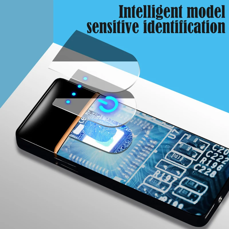 Зажигалка для сигарет сенсорный экран зажигалка компактный смарт датчик usb