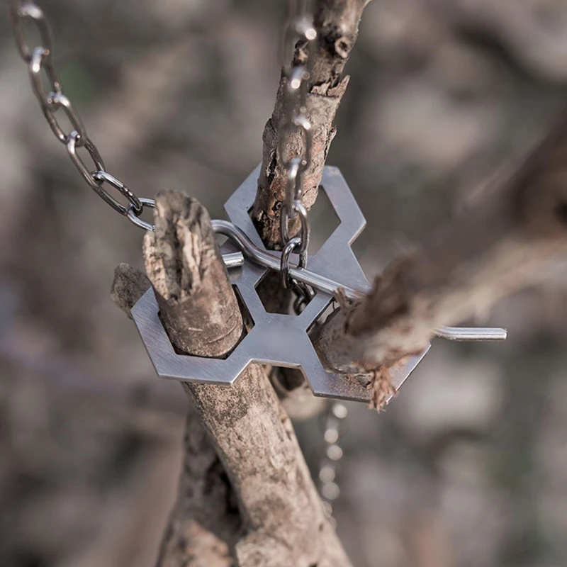 

Подставка для барбекю, штатив из нержавеющей стали, кронштейн для кастрюли, подходит для кемпинга