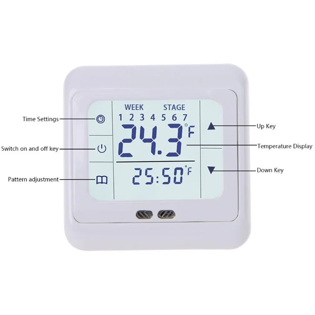 Thermoregulator Touch Screen Heating Thermostat for Warm Floor Electric System Temperature Controller With Kid Lock | Обустройство