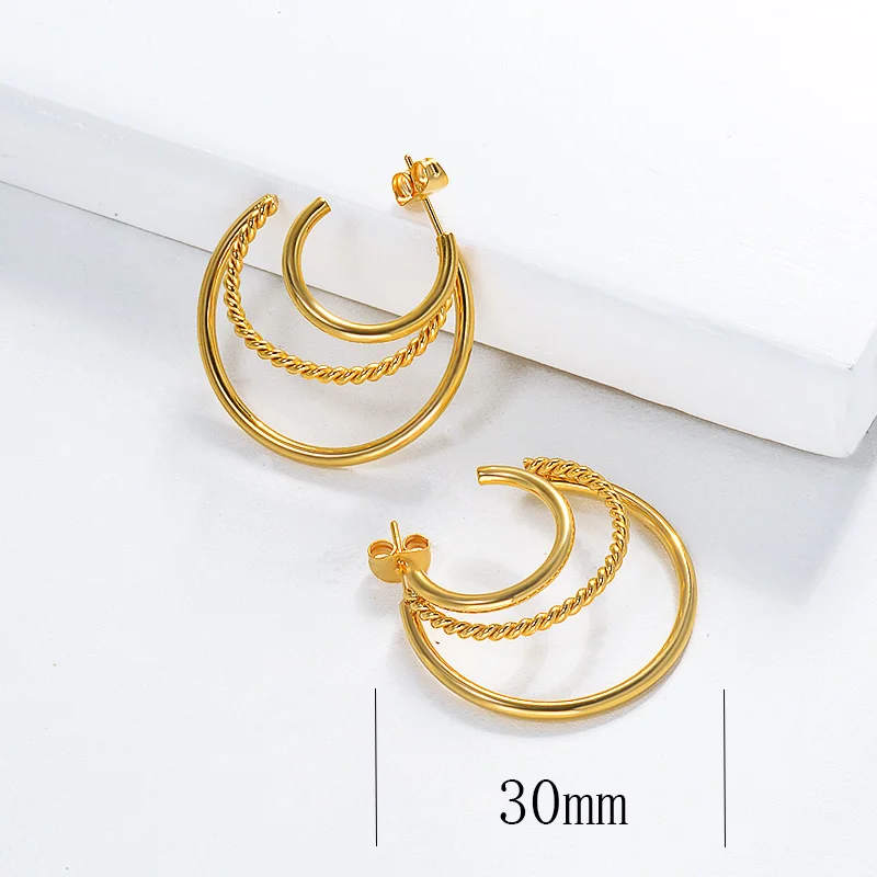 Серьги из нержавеющей стали для женщин пирсинг роскошное качество ювелирные