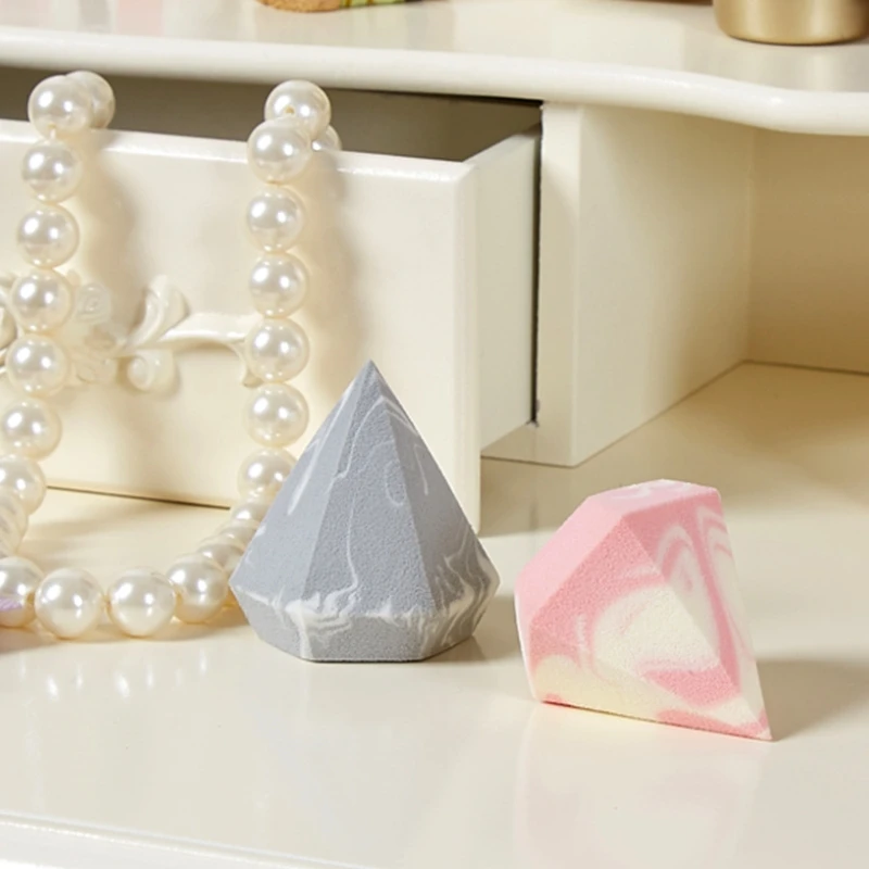 

3D Косметическая пуховка для влажного и сухого использования, жидкая Бриллиантовая Мягкая косметическая губка, силиконовая пуховка для жен...