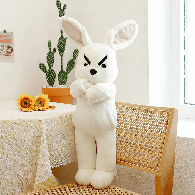 

Kawaii Fashion Soft Stuffed White Rabbit Plush Toys Cute Cartoon Bunny Plushie Doll Room Decoration Gift for Baby Child Girls