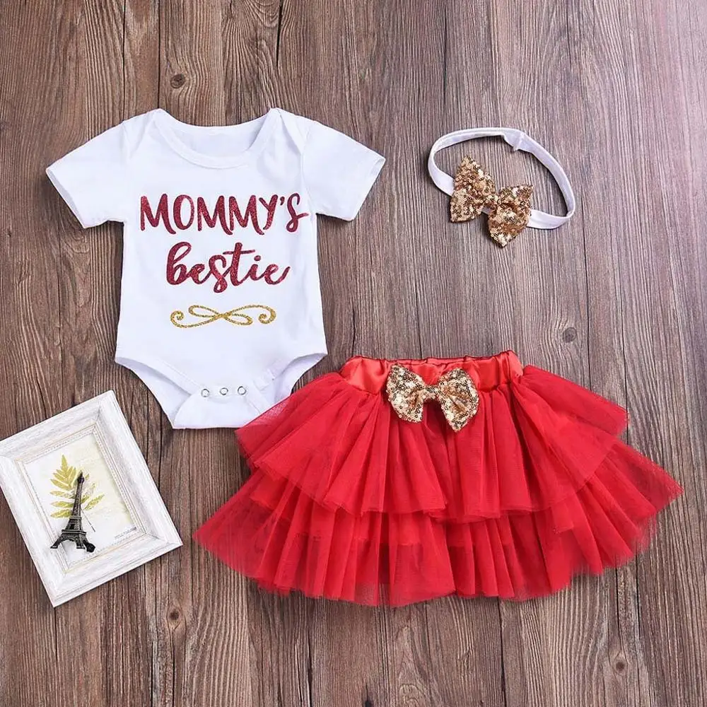 Платье для маленьких девочек наряд первого дня рождения многоярусная юбка