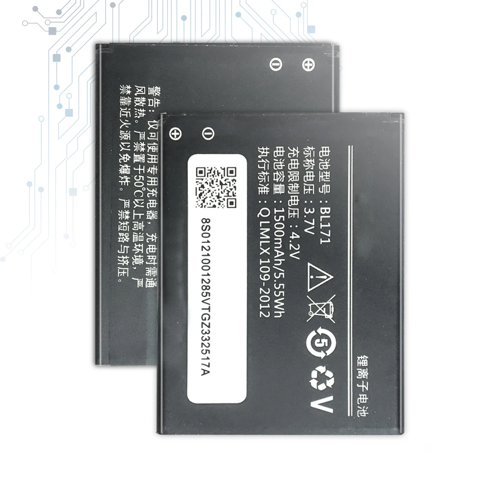 Сменный аккумулятор BL171 для телефона Lenovo A319 A60 A500 A65 A390 A368 A390T A356 A370E A376 с Трек-кодом |