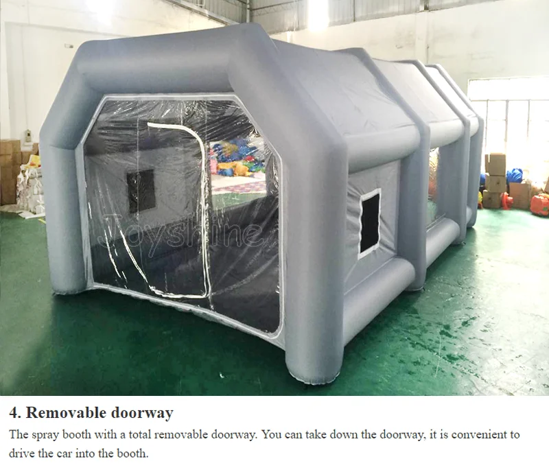 

Automotive Inflatable Portable Car Spray Paint Booth Garage Tent Durable Large Automobile Painting Wash Room For Car
