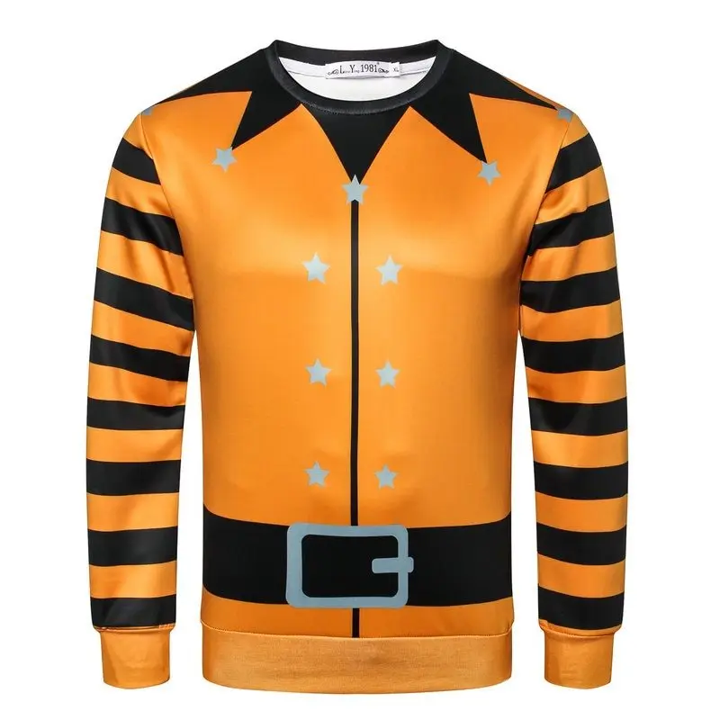 LEH 3D джемпер Снеговик Олень новый Санта Клаус Рождественский свитер с узором