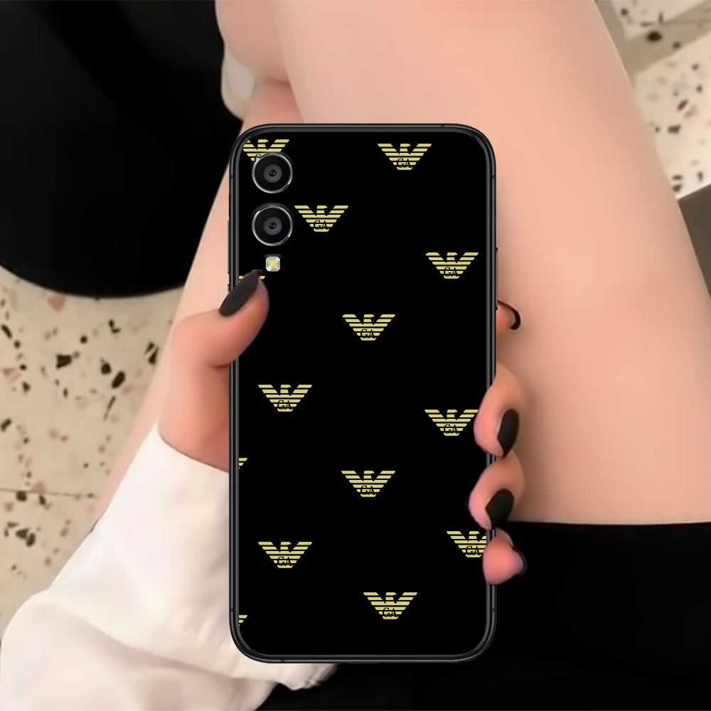 

BOY Fashion Trendy Brand Phone Case For Huawei Honor 6 7 8 9 10 A C X I 20 Lite Pro Play Black black Waterproof Luxury Cover 3D