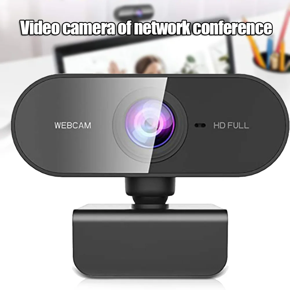 

USB Webcam 1080P with Microphone Camera for PC Laptop Video Calling Conferencing JHP-Best