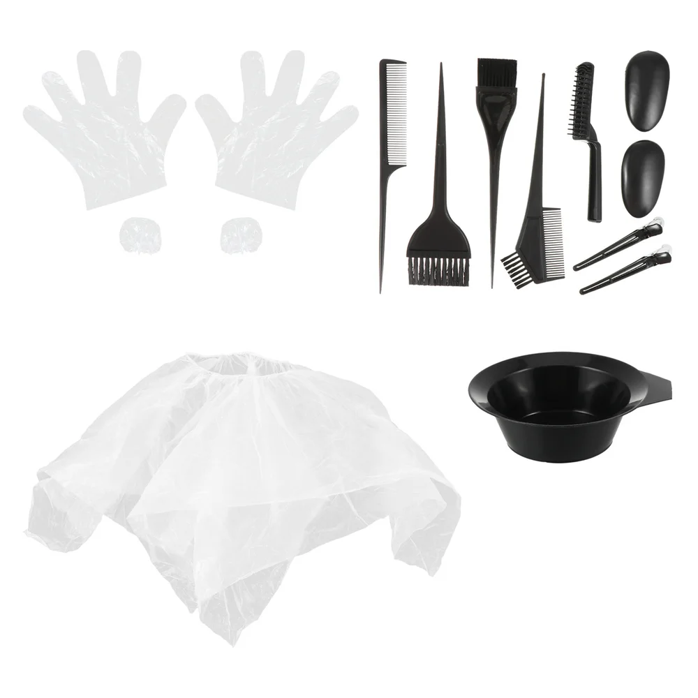 

11pcs Hair Dye Tool Set Disposable Shower Cap Hair Dye Hair Dye Bowl
