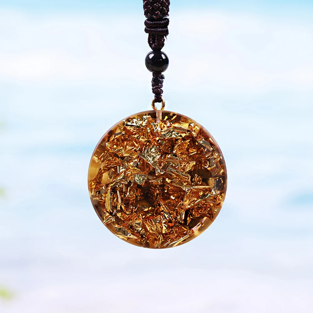 Ожерелье с кристаллом оргонита для женщин и мужчин тигровый глаз ожерелье