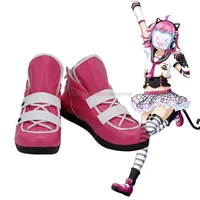 rina tennoji shoes cosplay love live rina cosplay boots pink shoes custom made for unisex halloween comic con cosplay