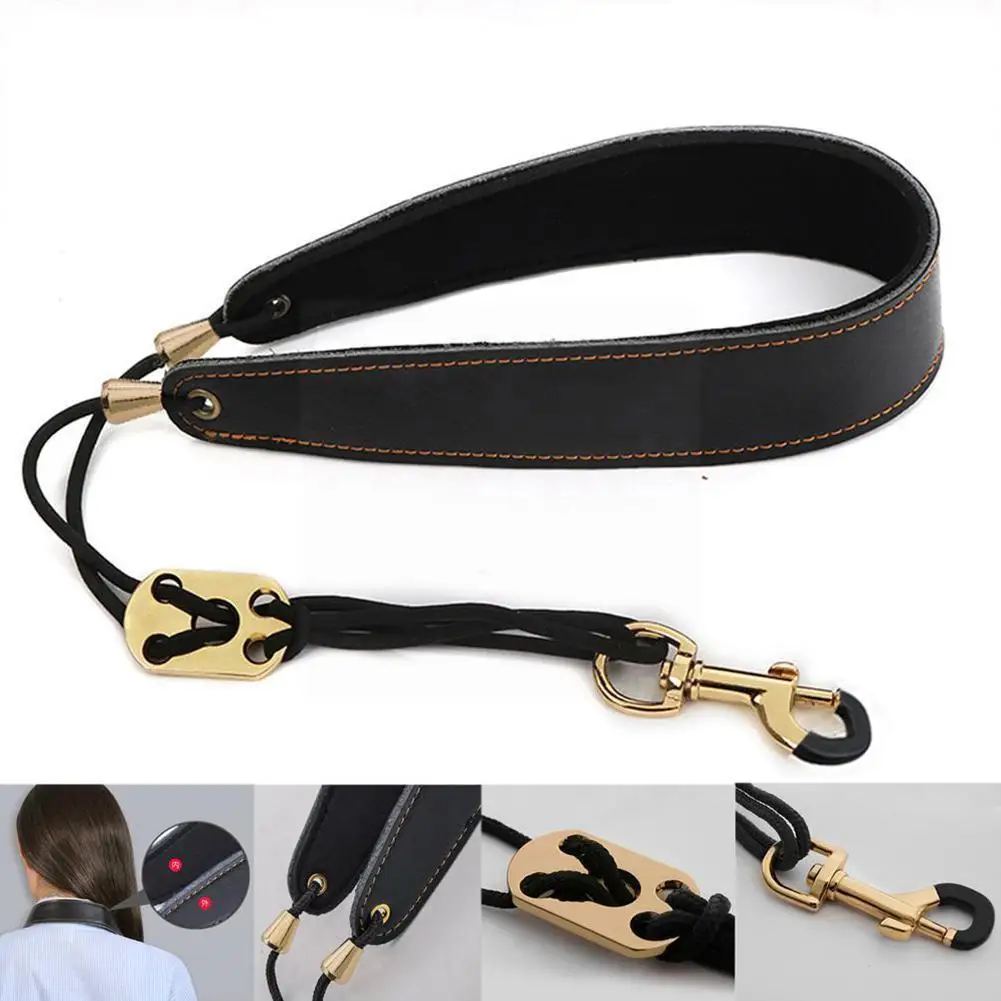 

Adjustable Neck Belt Leather Belts Saxphone Hanging Strap Instrument Neck Accessories Music Hanging Straps W0H9