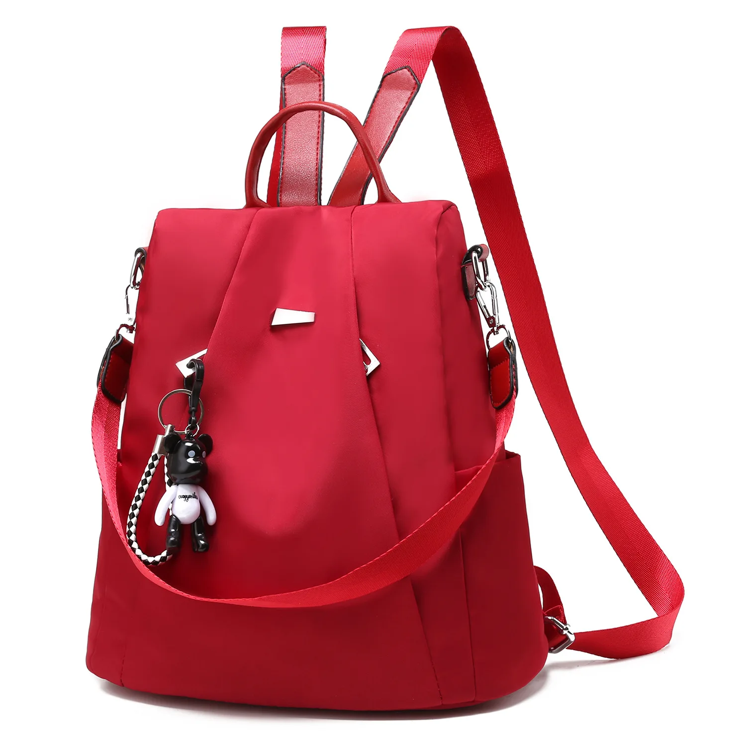 

Brand 2021 Black Red Canvas Backpacks For School Teenagers Girls Bags Fashion Women Travel Back Pack