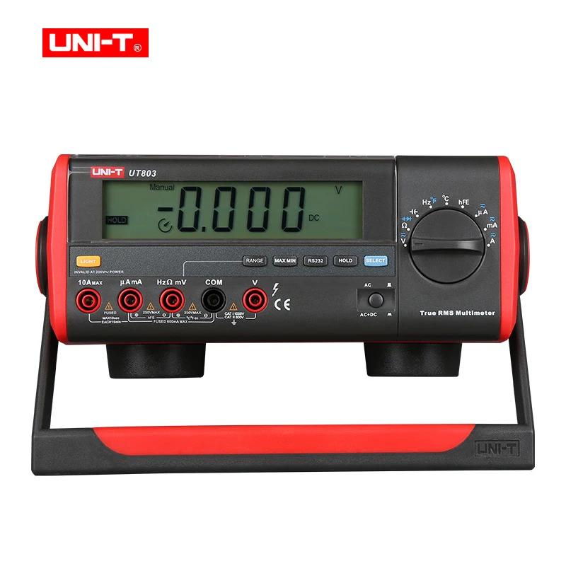 Цифровой мультиметр UNI T UT803 тестер для измерения температуры и емкости с функцией