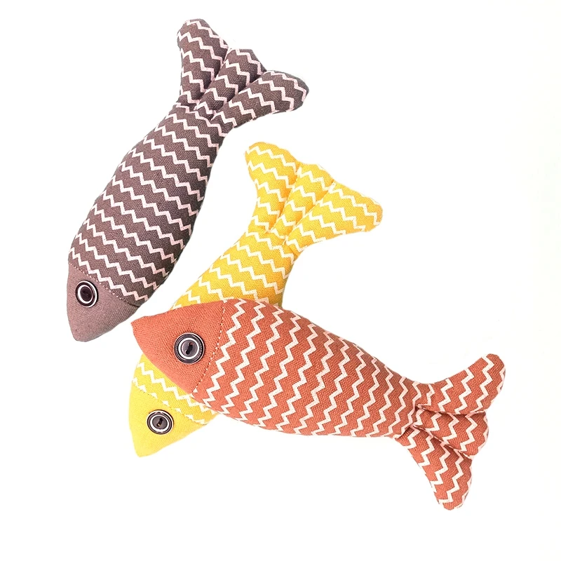 

1PC Cat Interactive Toy Realistic Fish Shape Catnip Kitten Toy Bite Resistant Cat Chewing Toy Puppy Teething Toy Pet Supplies