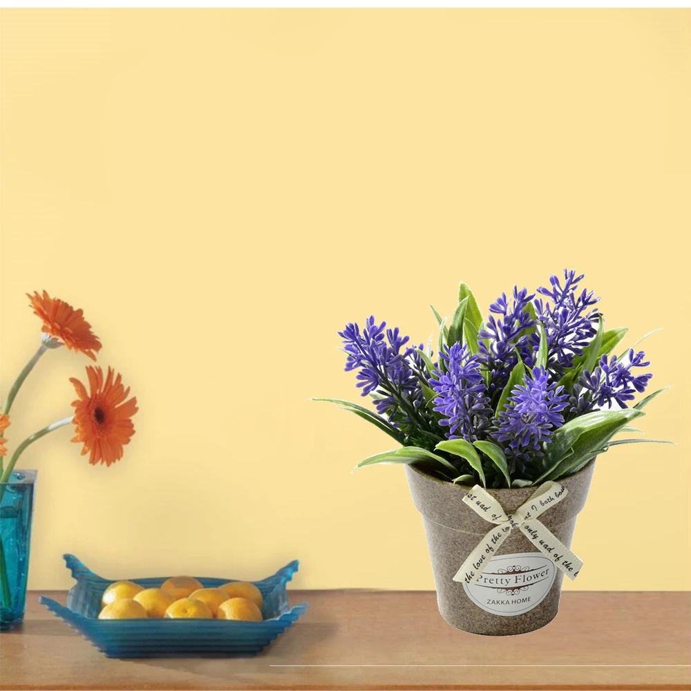 Искусственные цветы лаванды Мини искусственные растения Свадебный Цветочный