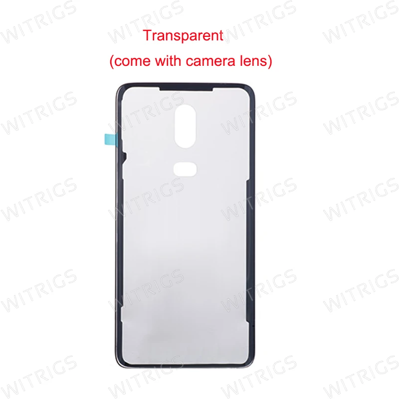 Witrigs для OnePlus 6 крышка батареи задняя крышка задняя дверь корпус крышка чехол оболочка замена с клейкой линзой для One Plus 6