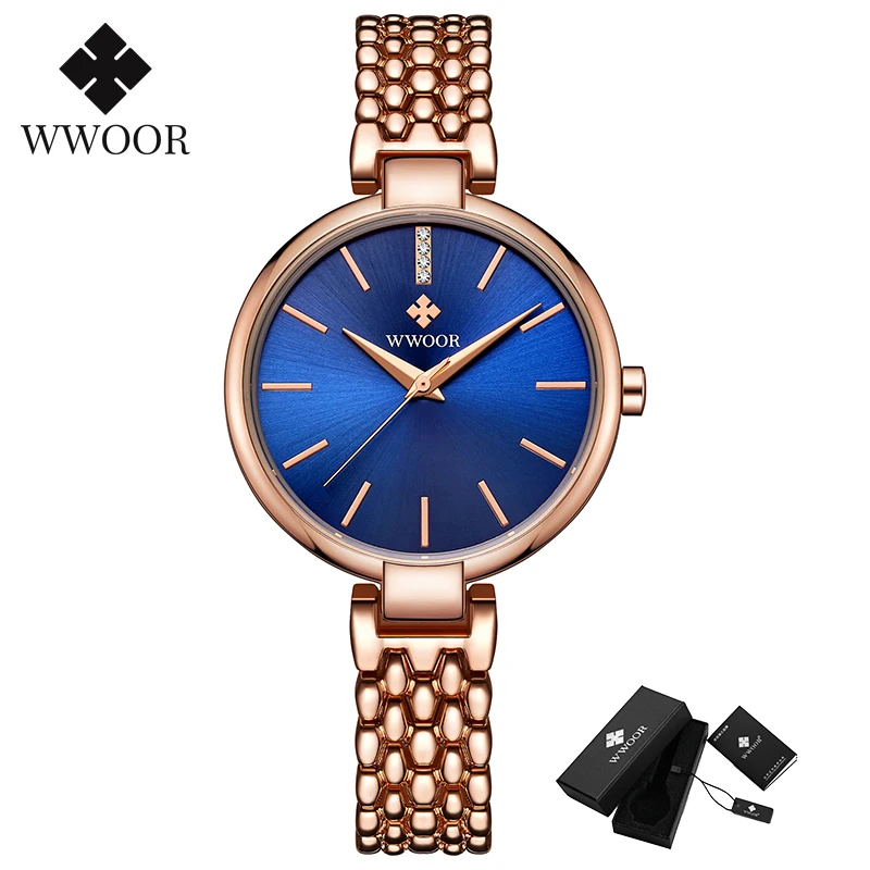 

WWOOR Elegant Ladies Watch Luxury Diamond Quartz Bracelet Watches Top Brand Women Dress Wrist Watch Clock Girl Relogio Feminino