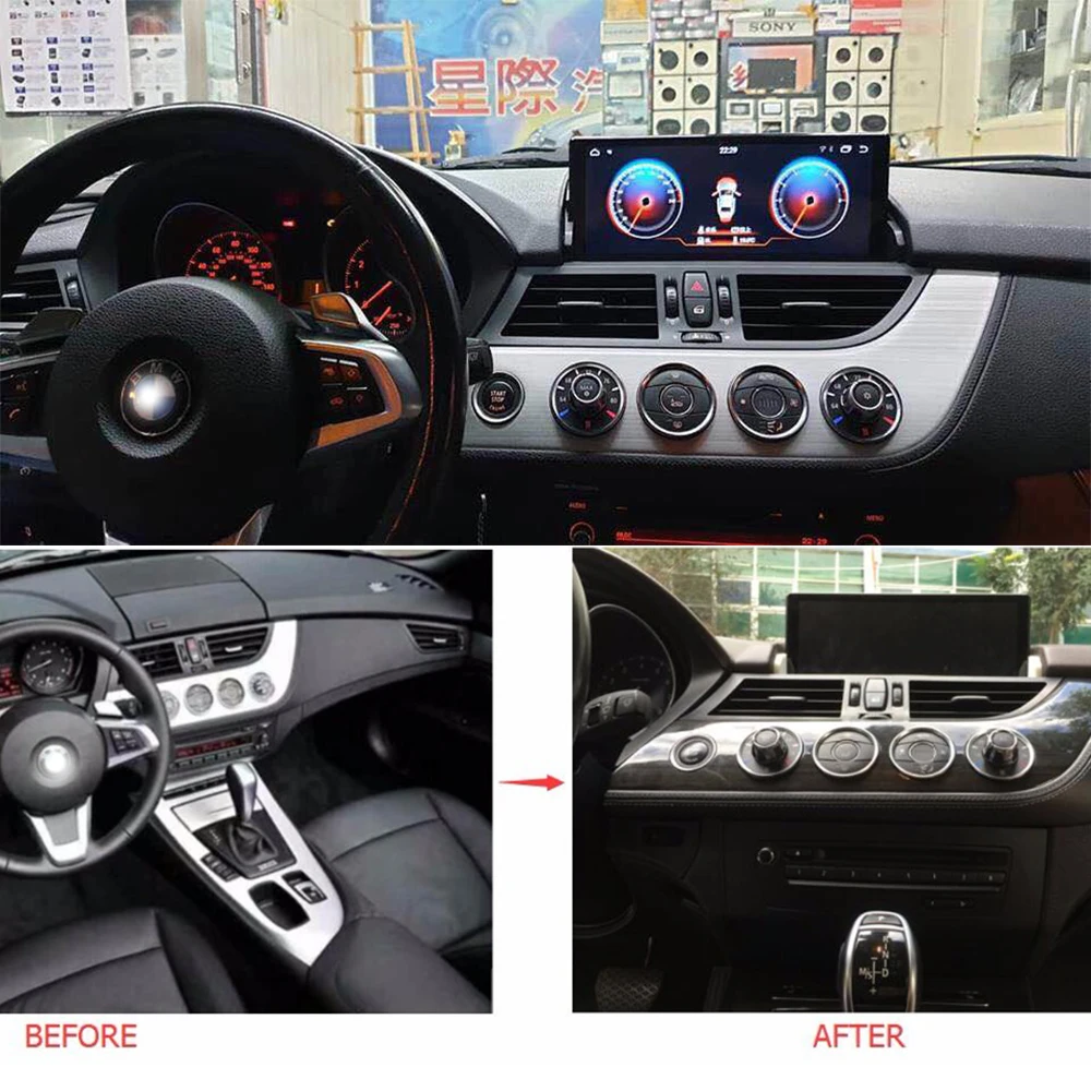 Автомобильный мультимедийный плеер ZJCGO стерео GPS радио навигация Android CIC NBT для BMW Z4