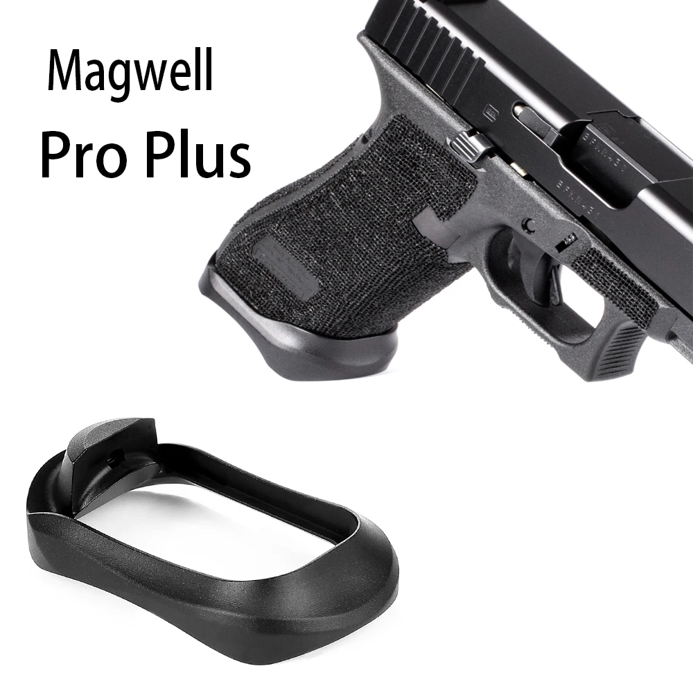 

MAGORUI Technologies Glock PRO Plus Aluminum Magwell for Glock 17 22 24 31 34 35 37 Gen 1-4 for Tactical Hunting