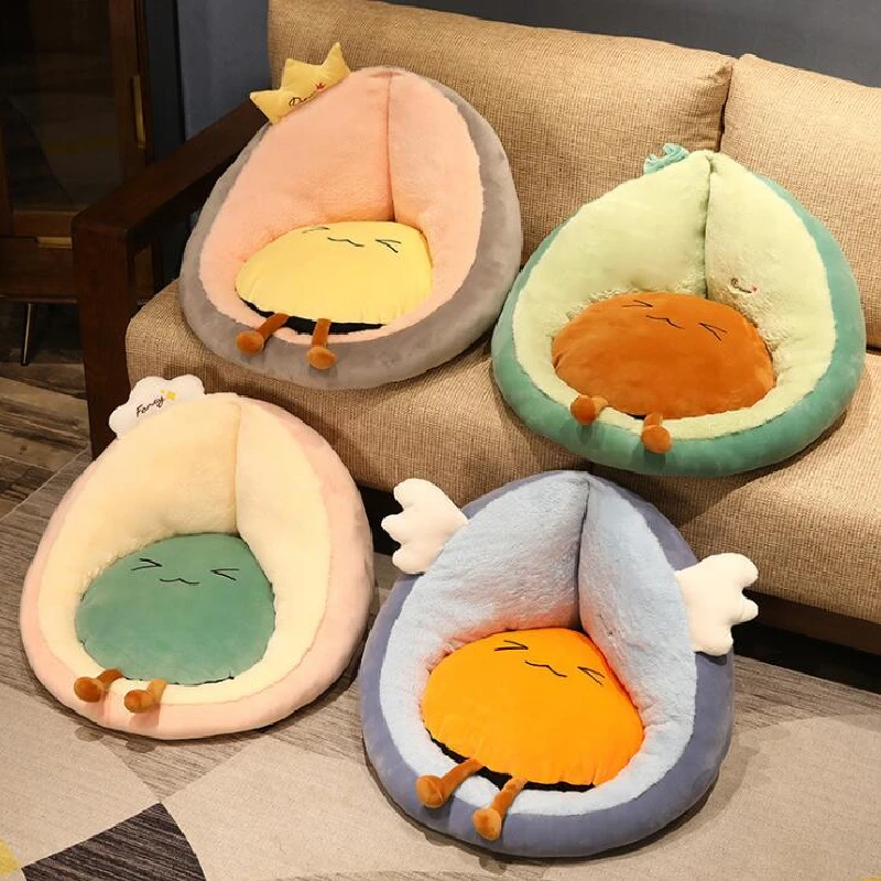 

Cartoon Animals Plush Seat Cushion Indoor Floor Stuffed Sofa Waist Cushion Home Decor Pillow For Children Grownups Gifts