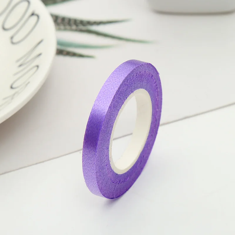 1roll 10M Ribbon 40 дюймов фиолетовые воздушные шары из фольги в виде цифр латекса с днем рождения декоративный шар для взрослых/детей детский душ/Свадебные украшения - Цвет: 1roll 10M Ribbon