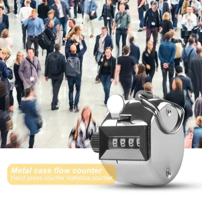 Металлический корпус 4 цифры номер мини ручной счетчик для гольф кликер обучение