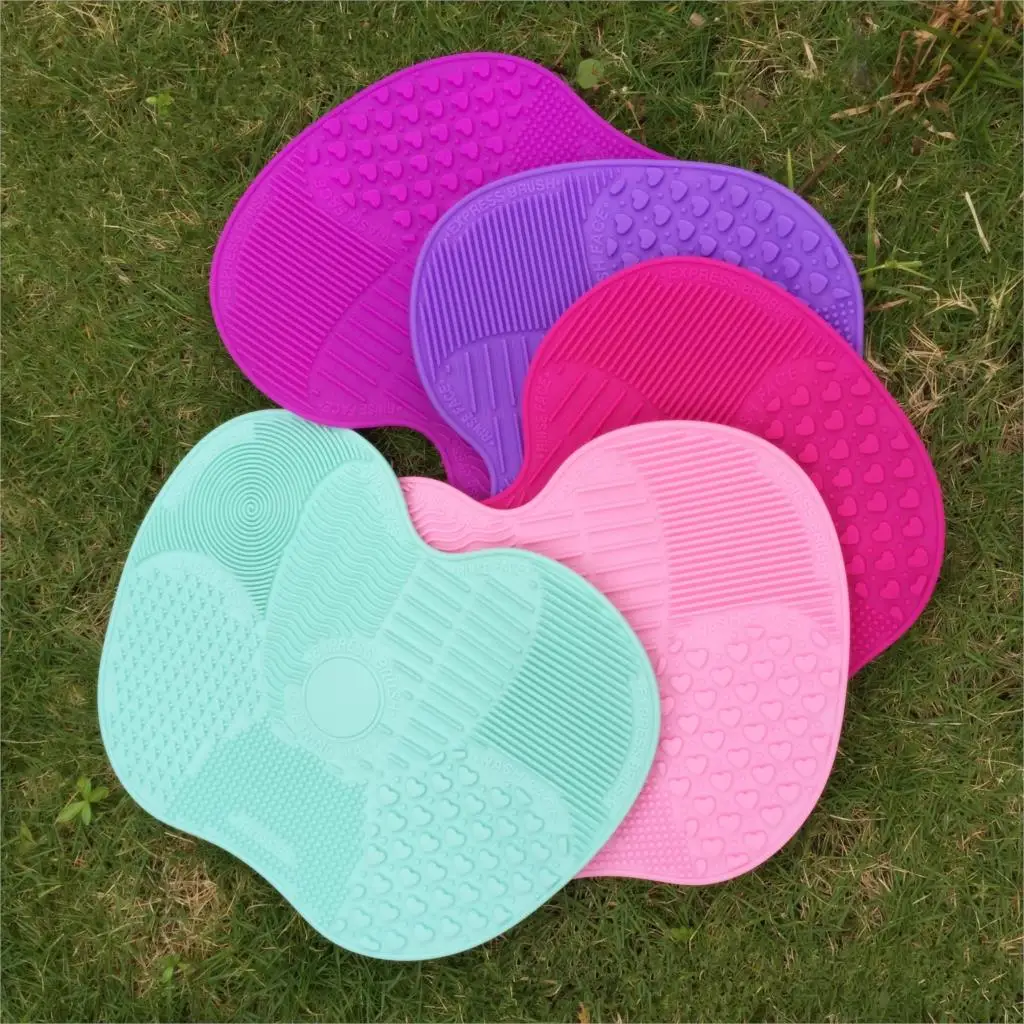 

Silicone Foundation Makeup Brush CleanerMat Make Up Brushes Washing Gel Board Cleaning Pad Cosmetic Cleaner Scrubber Tools