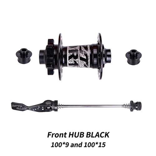 Front HUB Black ZTTO DR190 велосипедные ступицы диски для горных велосипедов тормоза 32 отверстия ступицы передние 2 подшипника задние 4 подшипника ступицы велосипеда Quick Release XD/HG трещотка 54 T - Цвет: Front HUB Black