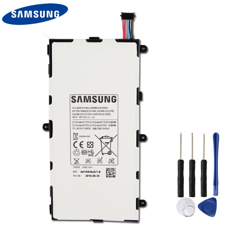 Оригинальный аккумулятор Samsung T4000E для GALAXY Tab3 7 0 T210 T211 T2105 T217a T4000C T4000U планшет