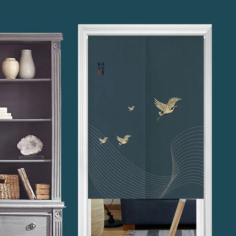 Новинка дверная занавеска для гостиной спальни фэн-шуй японская | Дом и сад