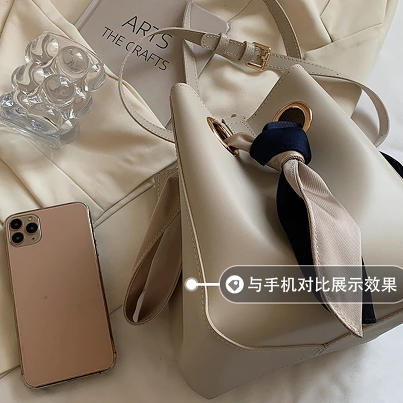 [BXX] Женская Новая Осенняя сумка в стиле ретро сумка-ведро из искусственной кожи