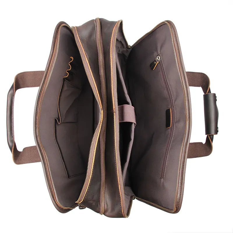 Многофункциональный кожаный портфель MAHEU для мужчин брендовая роскошная