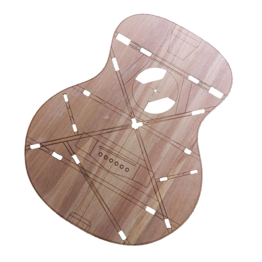 

32inch Wood OM Folk Guitar Body Template Position Accurately DIY Making Mold