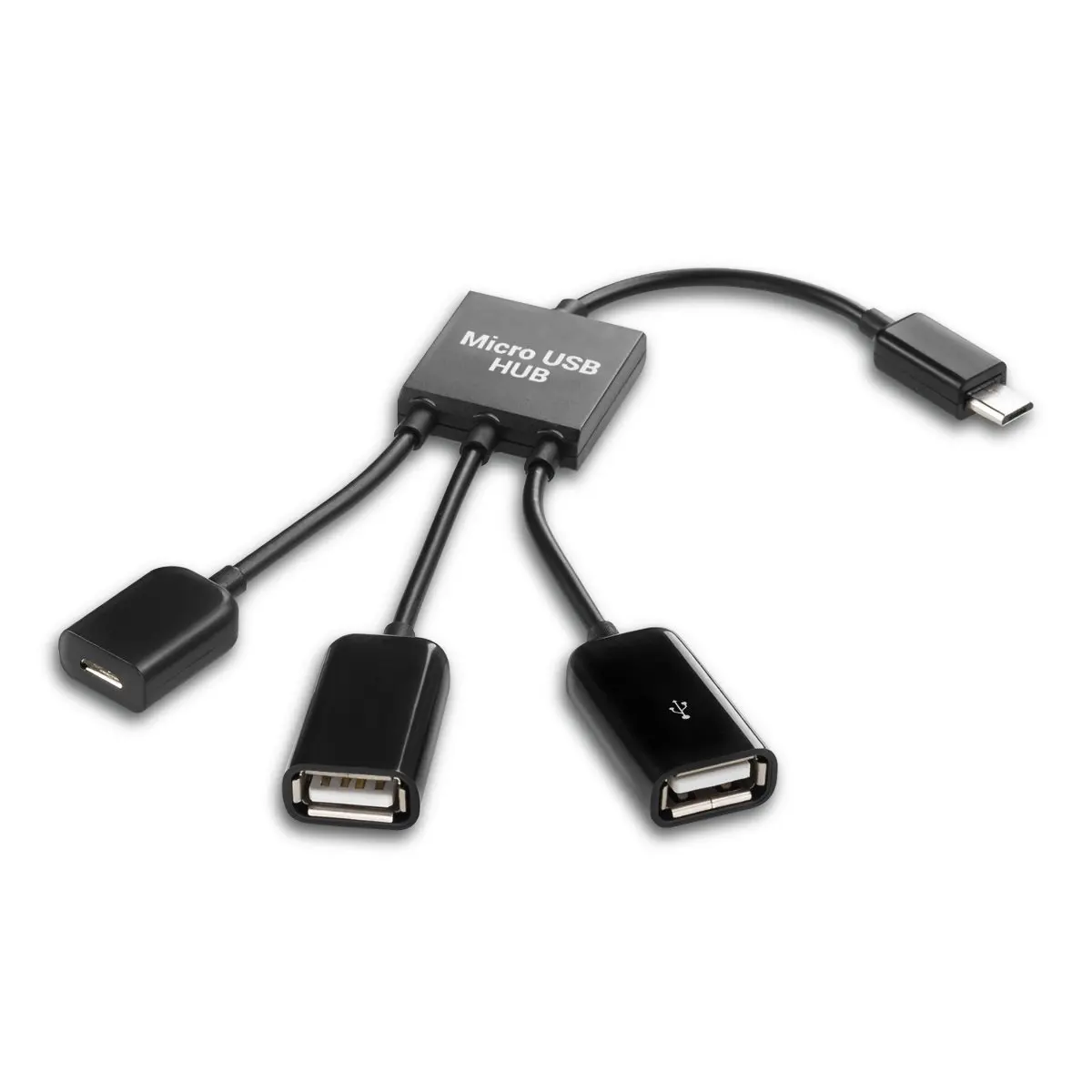 

3in1 Micro USB OTG Hub Adapter For Smartphone / Tablet Micro USB Splitter Compatible With Apple, Samsung, Lenovo, Asus