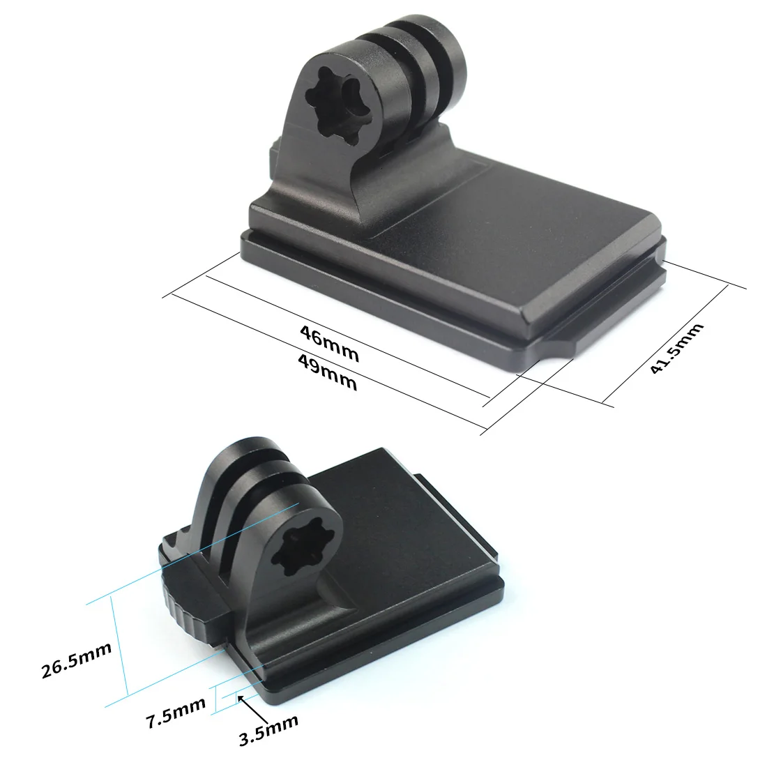 New Upgraded Helmet Fixed Mount Base Adapter Holder for All GOPRO 3 4 5 6 7 8 SJcam / Yi Action Video Sports Cameras Accessories |