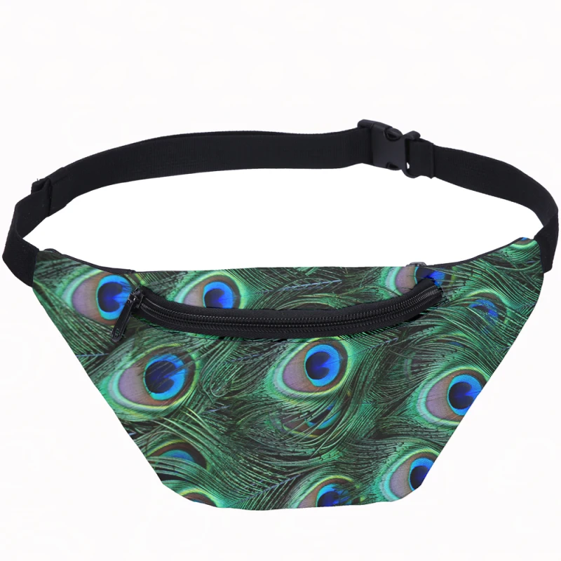 Мужская поясная сумка Banana Fruit с принтом в стиле хип-хоп на молнии для телефона