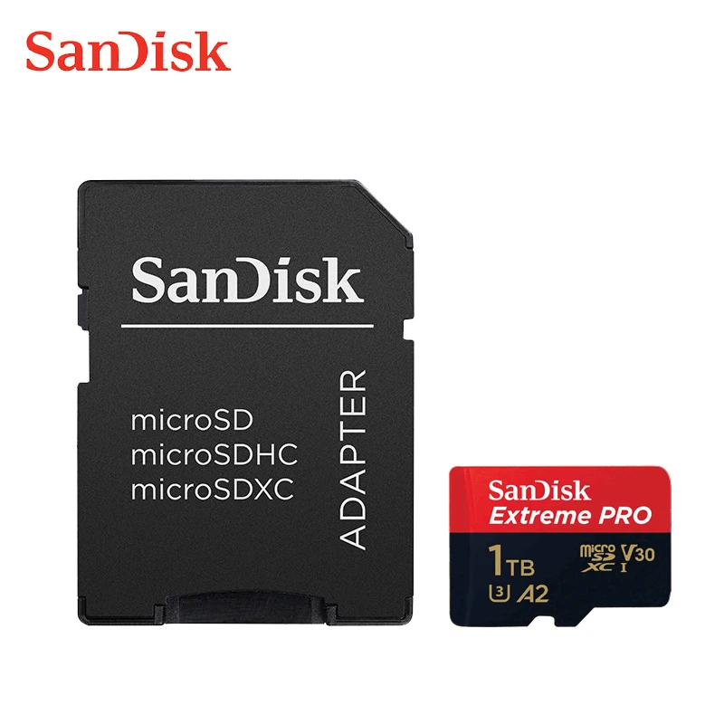 sandisk extreme pro micro sd 64gb 128gb 32gb memory card 512g class 10 cartao de memoria u3 a2 v30 1tb tf flash card for gopro free global shipping
